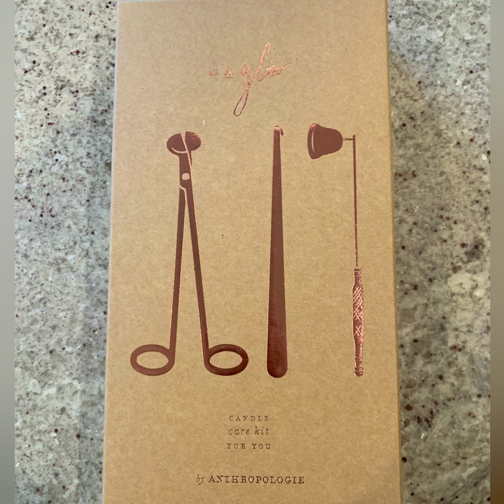 Anthropologie All a Glow Candle Care Kit
